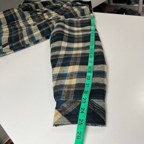 Gifts of Fortune Tomahawk Quilted Plaid Flannel Jacket Long Sleeve Button Up L - Picture 10 of 16